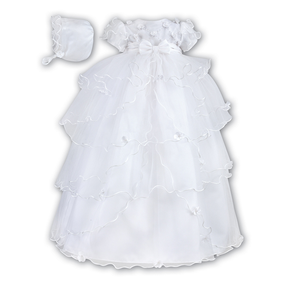 Sarah Louise Christening Robe & Bonnet - 182